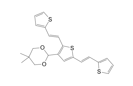 (E,E)-3-(5,5-Dimethyl-[1,3]dioxan-2-yl)-2,5-bis(2-thien-2-ylvinyl)thiophene