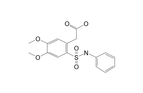 Benzeneacetic acid, 2-phenylaminosulfonyl-4,5-dimethoxy-