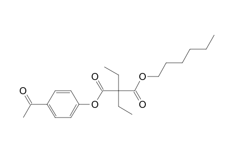 Diethylmalonic acid, 4-acetylphenyl hexyl ester