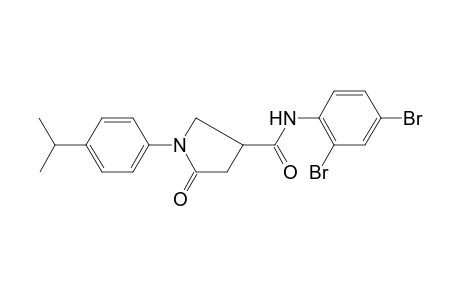 N-(2,4-dibromophenyl)-1-(4-isopropylphenyl)-5-oxo-3-pyrrolidinecarboxamide