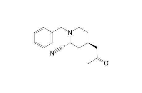 T-4-ACETONYL-1-BENZYL-2-PIPERIDINECARBONITRILE