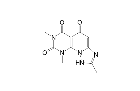 1,3,8-Trimethyltriazolo[3',2' : 2,1]pyrido[2,3-d]pyrimidine-2,4,5-(1H,3H,10H)-trione