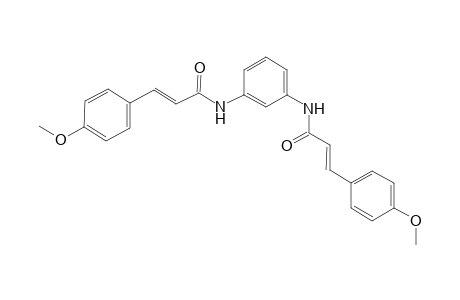 (2E)-3-(4-methoxyphenyl)-N-(3-{[(2E)-3-(4-methoxyphenyl)-2-propenoyl]amino}phenyl)-2-propenamide