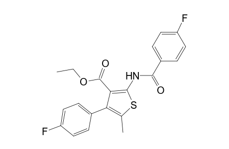 Ethyl 2-[(4-fluorobenzoyl)amino]-4-(4-fluorophenyl)-5-methyl-3-thiophenecarboxylate