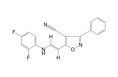 Trans-5-[2-(2,4-difluoroanilino)vinyl]-3-phenyl-4-isoxazolecarbonitrile