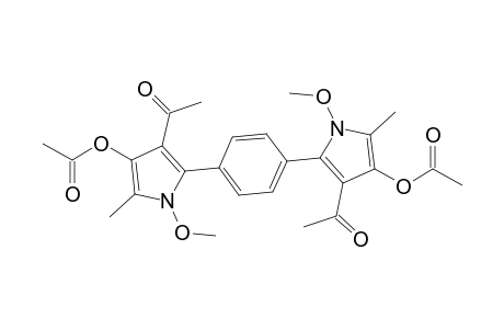 1,4-Bis[4-acetoxy-3-acetyl-1-methoxy-5-methyl-1H-pyrrol-2-yl]benzene