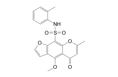 4-METHOXY-7-METHYL-N-(2-METHYL-PHENYL)-5-OXO-5H-FURO-[3.2-G]-[1]-BENZOPYRAN-9-SULFONAMIDE