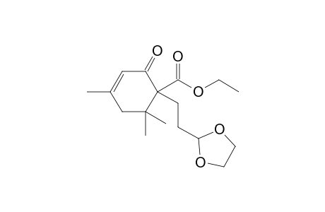 Ethyl-1-[2-(1,3-dioxolan-2-yl)-ethyl]4,6,6-trimethyl-2-oxo-1-cyclohex-3-enyl-carboxylate