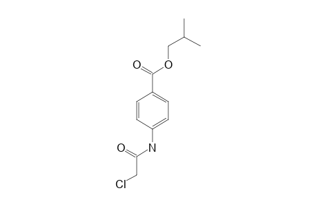p-(2-chloroacetamido)benzoic acid, isobutyl ester