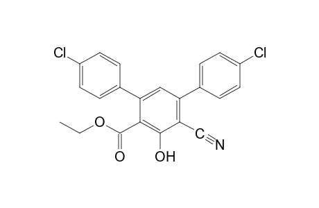 6'-cyano-4,4''-dichloro-5'-hydroxy[m-terphenyl]-4'-carboxylic acid, ethyl ester