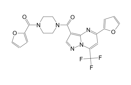 3-{[4-(2-furoyl)-1-piperazinyl]carbonyl}-5-(2-furyl)-7-(trifluoromethyl)pyrazolo[1,5-a]pyrimidine