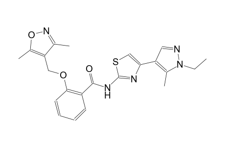 benzamide, 2-[(3,5-dimethyl-4-isoxazolyl)methoxy]-N-[4-(1-ethyl-5-methyl-1H-pyrazol-4-yl)-2-thiazolyl]-