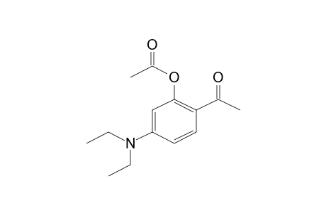 Acetic acid, 2-acetyl-5-diethylaminophenyl ester