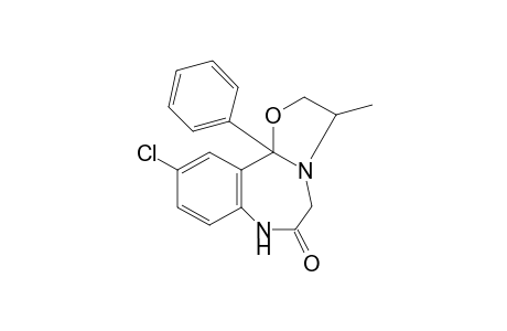 10-chloro-3-methyl-11b-phenyl-2,3,5,11b-tetrahydrooxazolo[3,2-b][1,4]benzodiazepin-6(7H)-one