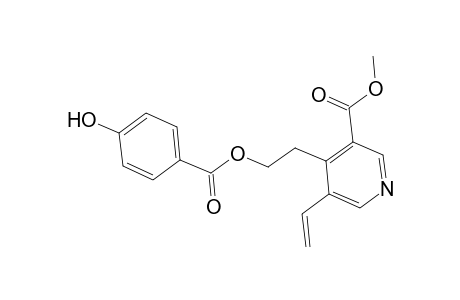 3-Pyridinecarboxylic acid, 5-ethenyl-4-[2-[(4-hydroxybenzoyl)oxy]ethyl]-, methyl ester