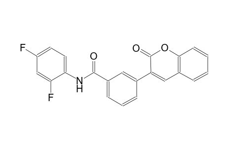 N-(2,4-difluorophenyl)-3-(2-oxo-2H-chromen-3-yl)benzamide