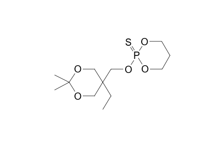 2-THIO-2-(2,2-ISOPROPYLIDENEDI(HYDROXYMETHYL)BUTOXY-1)-1,3,2-DIOXAPHOSPHORINANE