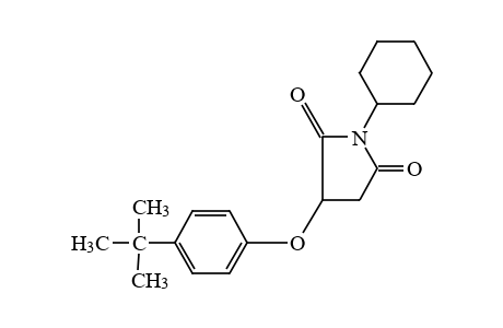 2-(p-tert-butylphenoxy)-N-cyclohexylsuccinimide