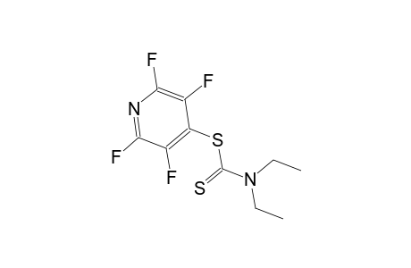 Carbamodithioic acid, diethyl-, 2,3,5,6-tetrafluoro-4-pyridinyl ester