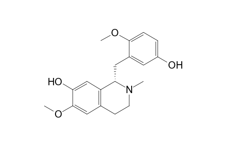 (S)-1-(5-HYDROXY-2-METHOXYBENZYL)-7-HYDROXY-6-METHOXY-2-METHYL-1,2,3,4-TETRAHYDROISOQUINOLINE