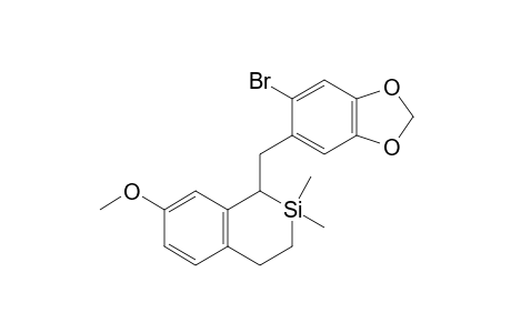 5-Bromo-6-(7-methoxy-2,2-dimethyl-1,2,3,4-tetrahydro-benzo[c]silin-1-ylmethyl)-benzo[1,3]dioxole