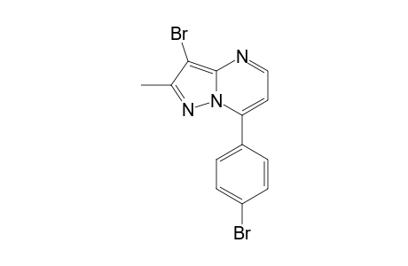 3-BROMO-7-(4-BROMOPHENYL)-2-METHYLPYRAZOLO-[1,5-A]-PYRIMIDINE