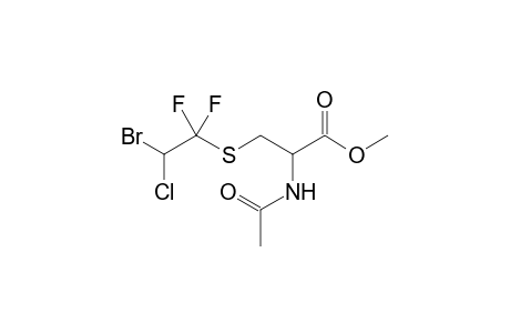 methyl 2-acetamido-3-(2-bromo-2-chloro-1,1-difluoro-ethyl)sulfanyl-propanoate