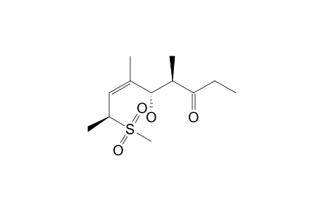 (-)-(4R,5S,6Z,8R)-5-HYDROXY-4,6-DIMETHYL-8-(METHYLSULFONYL)-NON-6-EN-3-ONE