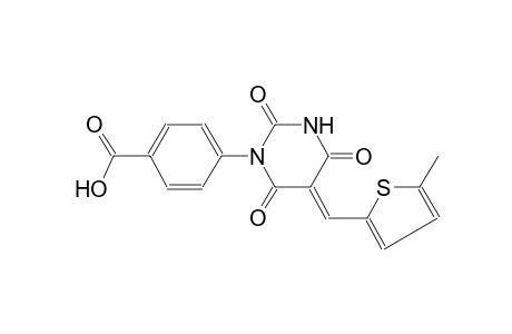 4-((5E)-5-[(5-methyl-2-thienyl)methylene]-2,4,6-trioxotetrahydro-1(2H)-pyrimidinyl)benzoic acid