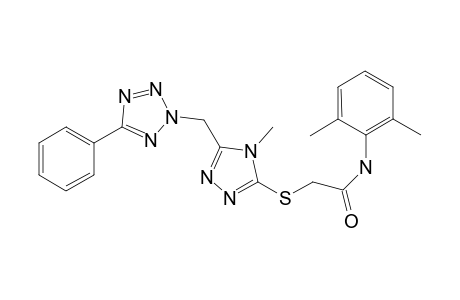 Acetamide, N-(2,6-dimethylphenyl)-2-[[4-methyl-5-[(5-phenyl-2H-1,2,3,4-tetrazol-2-yl)methyl]-4H-1,2,4-triazol-3-yl]thio]-