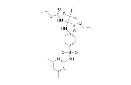 Ethyl 2-[4-(4,6-dimethylpyrimidin-2-ylsulfamoyl)anilino]-2-(ethoxycarbonylamino)-3,3,3-trifluoropropionate