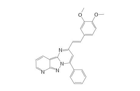 4-Phenyl-2-(3',4'-dimethoxy-.beta.-styrylo)pyrido[2',3' ; 3,4]pyrazolo[1,5-a]pyrimidine