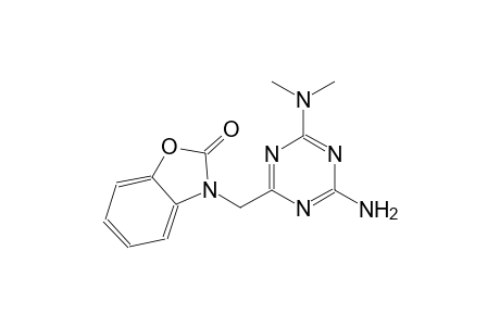 3-{[4-amino-6-(dimethylamino)-1,3,5-triazin-2-yl]methyl}-1,3-benzoxazol-2(3H)-one