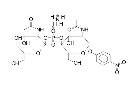 PARA-NITROPHENYL 2-ACETAMIDO-2-DEOXY-4-O-(2-ACETAMIDO-2-DEOXY-ALPHA-D-GLUCOPYRANOSYLPHOSPHO)-BETA-D-GLUCOPYRANOSIDE, AMMONIUM SALT