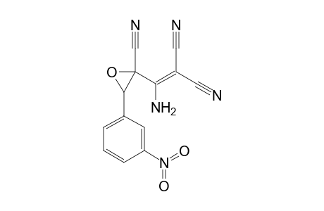 2-{Amino[2-cyano-3-(3-nitrophenyl)oxiran-2-yl]-methylidene}malononitrile