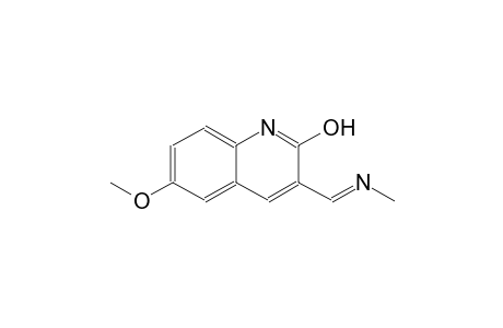 6-methoxy-3-{(E)-[(E)-methylimino]methyl}-2-quinolinol