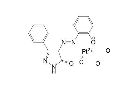 platinum(II) (E)-2-((5-oxo-3-phenyl-4,5-dihydro-1H-pyrazol-4-yl)diazenyl)phenolate chloride dihydrate