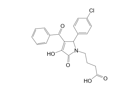 1H-pyrrole-1-butanoic acid, 3-benzoyl-2-(4-chlorophenyl)-2,5-dihydro-4-hydroxy-5-oxo-