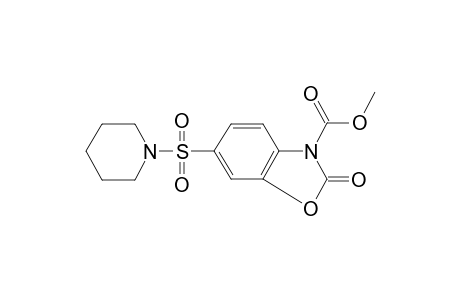 3(2H)-benzoxazolecarboxylic acid, 2-oxo-6-(1-piperidinylsulfonyl)-,methyl ester