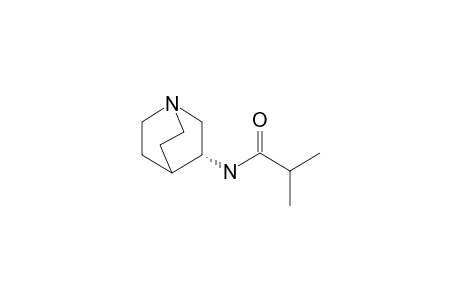 (R)-(+)-3-aminoquinuclidine, N-(2-methylpropionyl)-