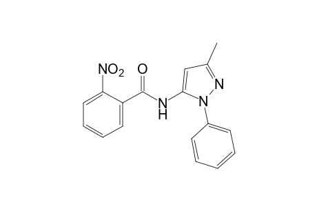 N-(3-methyl-1-phenylpyrazol-5-yl)-o-nitrobenzamide