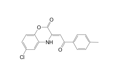 2H-1,4-benzoxazin-2-one, 6-chloro-3,4-dihydro-3-[2-(4-methylphenyl)-2-oxoethylidene]-, (3Z)-