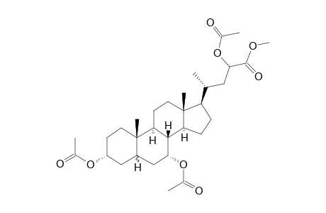 Cholan-24-oic acid, 3,7,23-tris(acetyloxy)-, methyl ester, (3.alpha.,7.alpha.)-