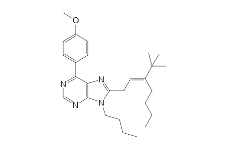 (E)-9-n-Butyl-8-[3-(tert-butyl)hept-2-en-1-yl]-6-(4-methoxyphenyl)-9H-purine