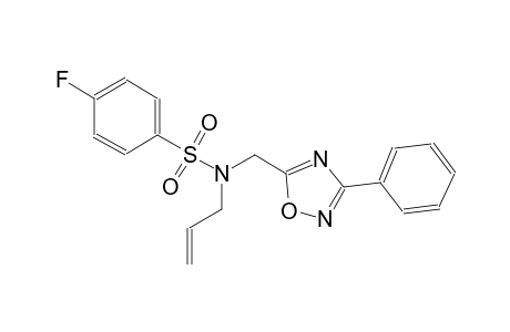 benzenesulfonamide, 4-fluoro-N-[(3-phenyl-1,2,4-oxadiazol-5-yl)methyl]-N-(2-propenyl)-