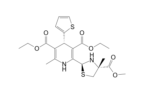 (4S,2'S,4'R)-DIETHYL-2-(4'-METHOXYCARBONYL-4'-METHYL-2'-THIAZOLIDINYL)-6-METHYL-4-(THIEN-2''-YL)-1,4-DIHYDROPYRIDINE-3,5-DICARBOXYLATE