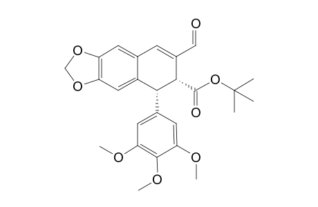 7-Formyl-5-(3,4,5-trimethoxy-phenyl)-5,6-dihydro-naphtho [2,3-d][1,3]dioxole-6-carboxylic acid ter t-butyl ester