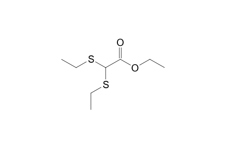 bis(ethylthio)acetic acid, ethyl ester