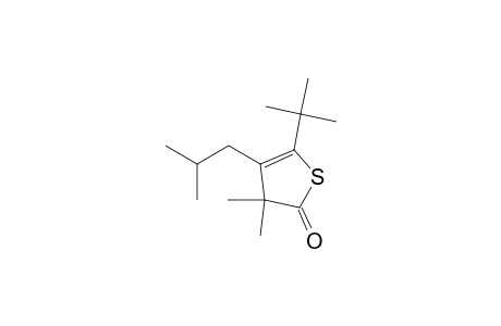 5-(t-Butyl)-3,3-dimethyl-4-(2'-methylpropyl)thiophen-2(3H)-one