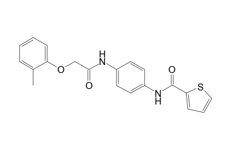 2-thiophenecarboxamide, N-[4-[[2-(2-methylphenoxy)acetyl]amino]phenyl]-